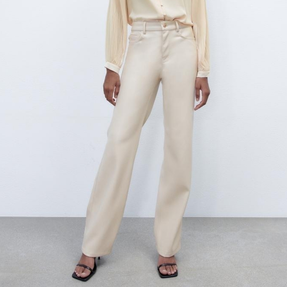 Zara faux leather pants 6
